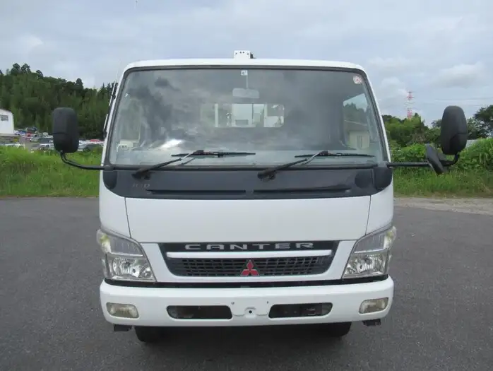 三菱 キャンター 小型 クレーン付 床鉄板 3段の中古トラック画像2