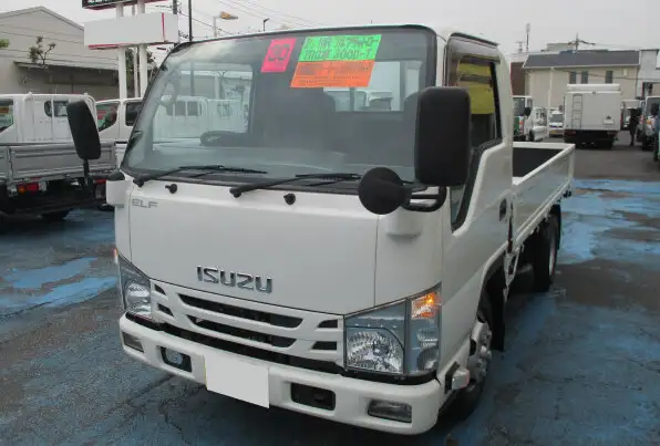 いすゞ エルフ 小型 平ボディ 床鉄板 TRG-NJR85Aの中古トラック画像1