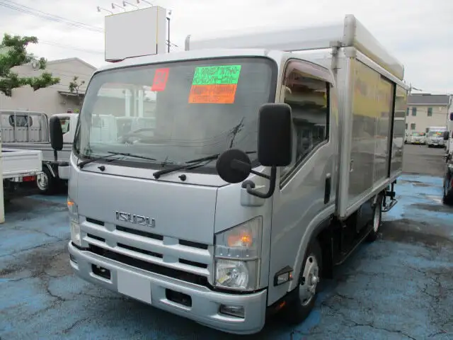 いすゞ エルフ 小型 アルミバン ボトルカー サイドドア の中古トラック【車両No.129171】