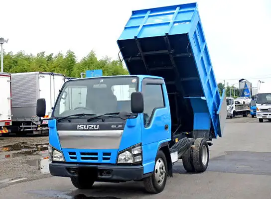 いすゞ エルフ 小型 ダンプ 土砂禁 PB-NKR81ANの中古トラック画像1