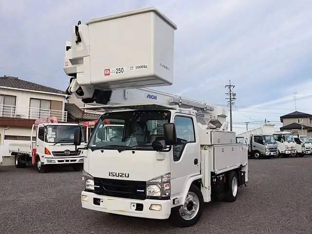 いすゞ エルフ 小型 高所・建柱車 高所作業車 TKG-NKR85YN の