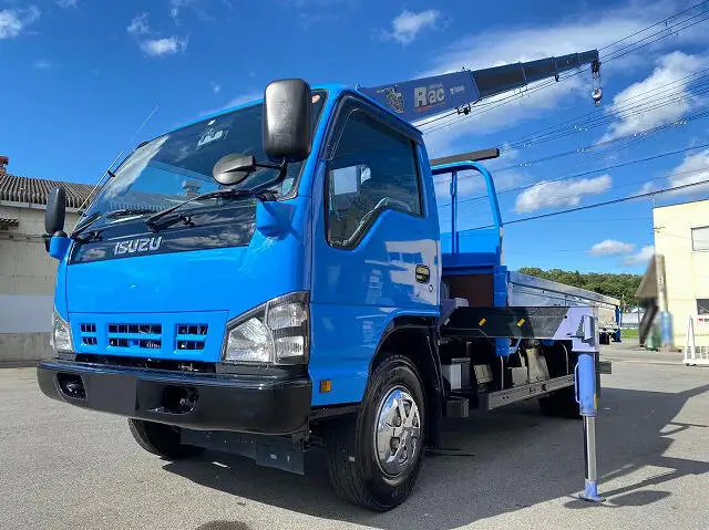 いすゞ エルフ 小型 クレーン付 5段 ラジコンの中古トラック画像1