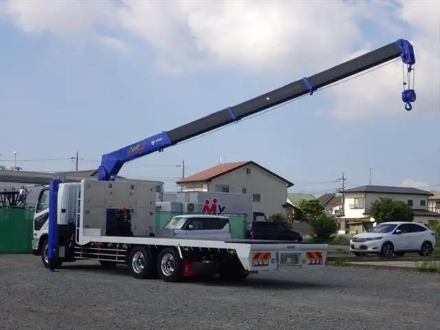 三菱 ファイター 中型/増トン 車両重機運搬 4段クレーン ラジコンの中古トラック画像11