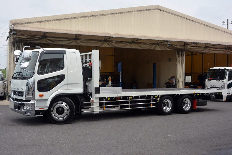 三菱 ファイター 中型/増トン 車両重機運搬 セーフティーローダー 2DG-FQ62F