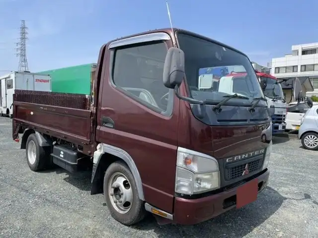 三菱 キャンター 小型 平ボディ パワーゲート 床鉄板の中古トラック画像2