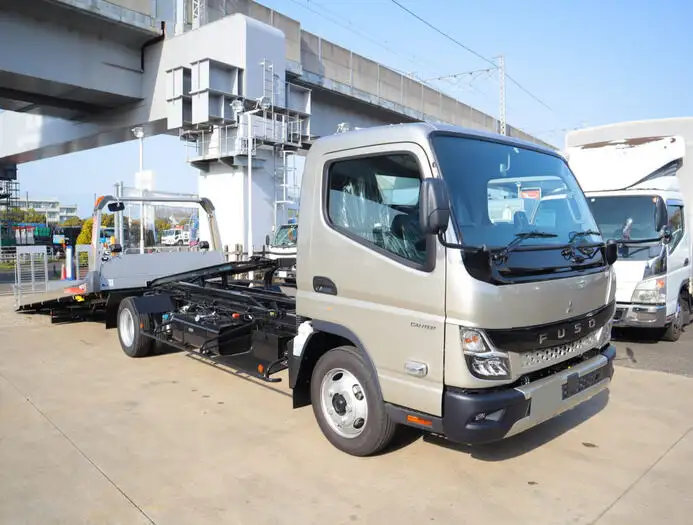 三菱 キャンター 小型 車両重機運搬 ラジコン ウインチの中古トラック画像2