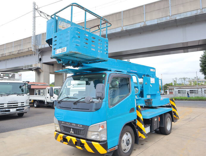 三菱 キャンター 小型 高所・建柱車 高所作業車 PDG-FE73D