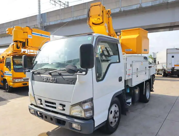 いすゞ エルフ 小型 高所・建柱車 高所作業車 電工仕様 の中古トラック【車両No.130468】