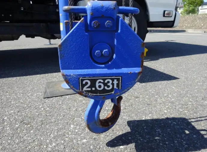 いすゞ エルフ 小型 クレーン付 床鉄板 3段の中古トラック画像8