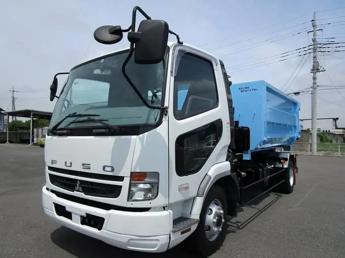 三菱 ファイター 中型/増トン アームロール コンテナ付き ツインホイストの中古トラック画像1