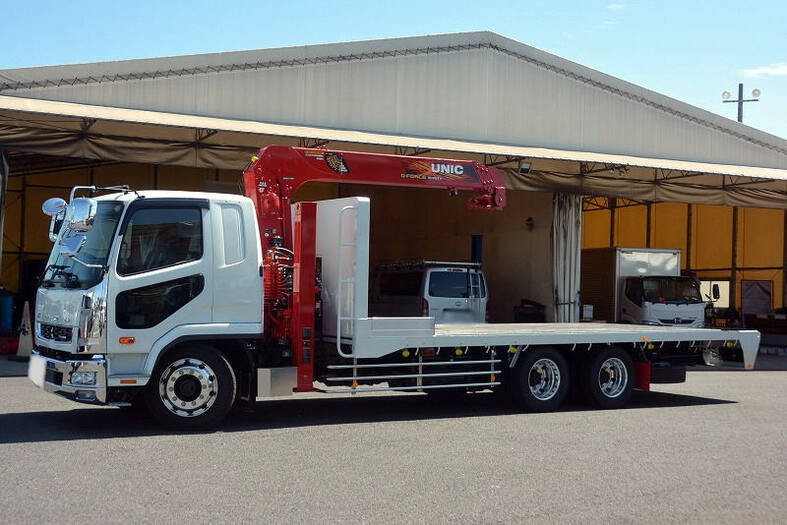 三菱 ファイター 中型/増トン 車両重機運搬 セルフローダー 2DG-FQ62F