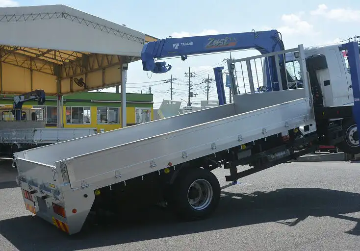 三菱 ファイター 中型/増トン 車両重機運搬 4段クレーン ラジコンの中古トラック画像4