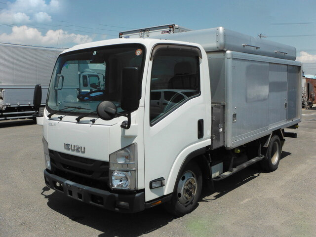 いすゞ エルフ 小型 アルミバン TKG-NMS85AN