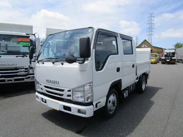 いすゞ エルフ 小型 平ボディ Wキャブ パワーゲート の中古トラック【車両No.130589】