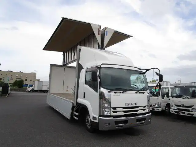 いすゞ フォワード 中型/増トン ウイング ベッド TKG-FRR90S2の中古トラック画像2