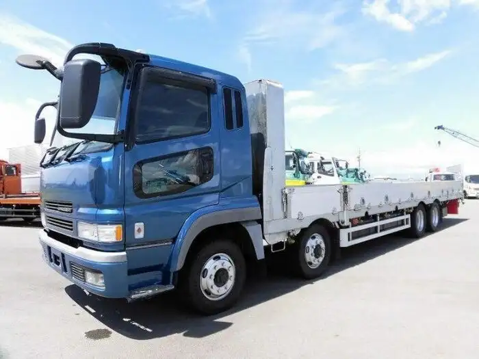 三菱 スーパーグレート 大型 平ボディ 床鉄板 アルミブロック の中古トラック【車両No.130375】