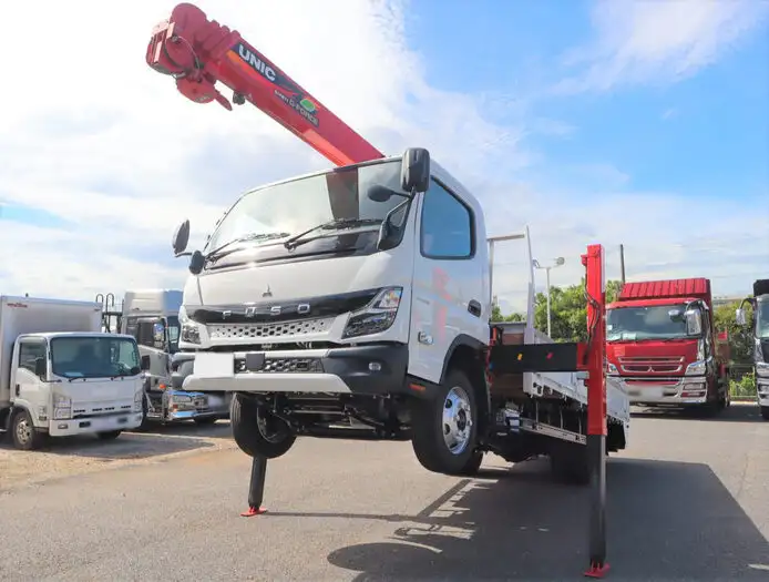 三菱 キャンター 小型 車両重機運搬 ラジコン フックインの中古トラック画像1