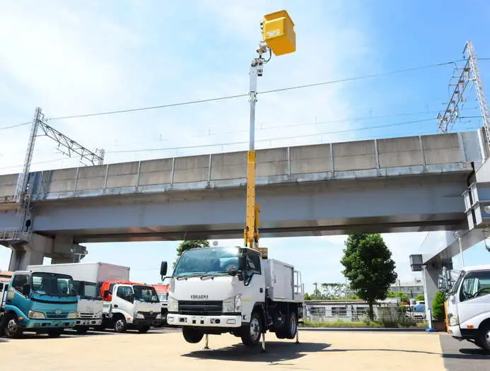いすゞ エルフ 小型 高所・建柱車 高所作業車 BDG-NKS85ANの中古トラック画像7