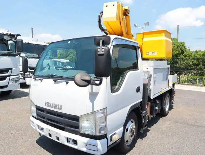 いすゞ エルフ 小型 高所・建柱車 高所作業車 電工仕様の中古トラック画像1