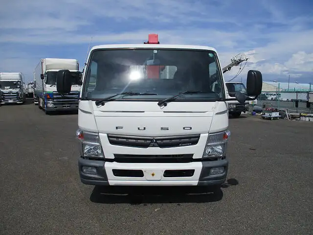 三菱 キャンター 小型 クレーン付 床鉄板 4段の中古トラック画像2