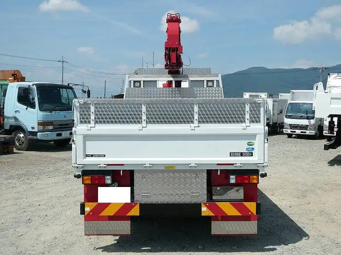 三菱 キャンター 小型 クレーン付 床鉄板 6段の中古トラック画像3