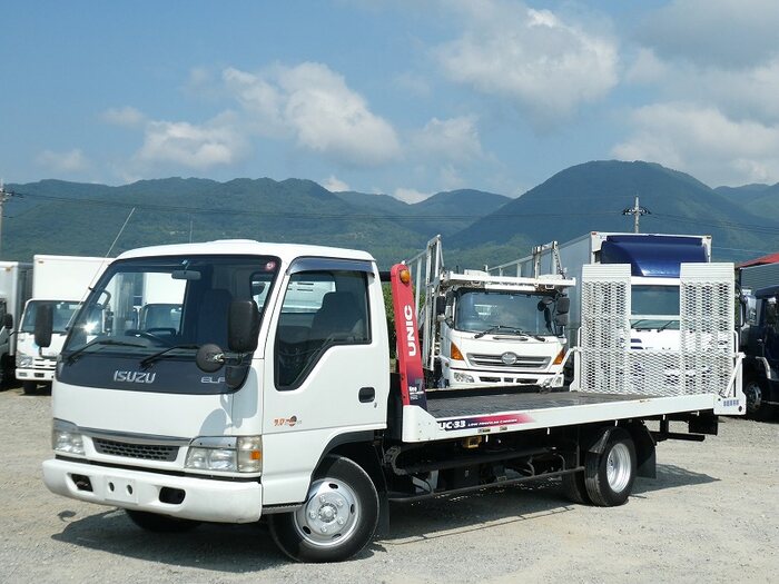 いすゞ エルフ 小型 車両重機運搬 セーフティーローダー KR-NPR72P