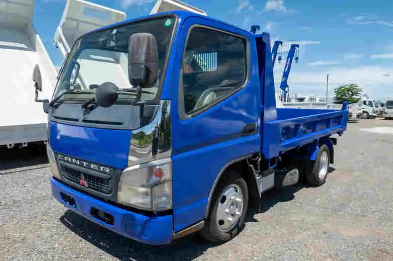 三菱 キャンター 小型 ダンプ 強化 PA-FE71DBDの中古トラック画像1