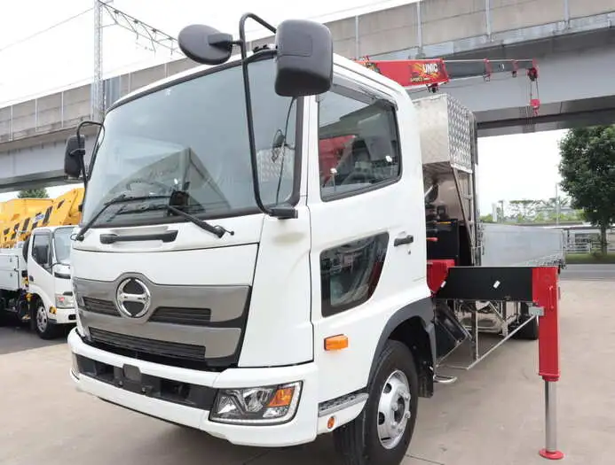 日野 レンジャー 中型/増トン クレーン付 アルミブロック 4段の中古トラック画像1