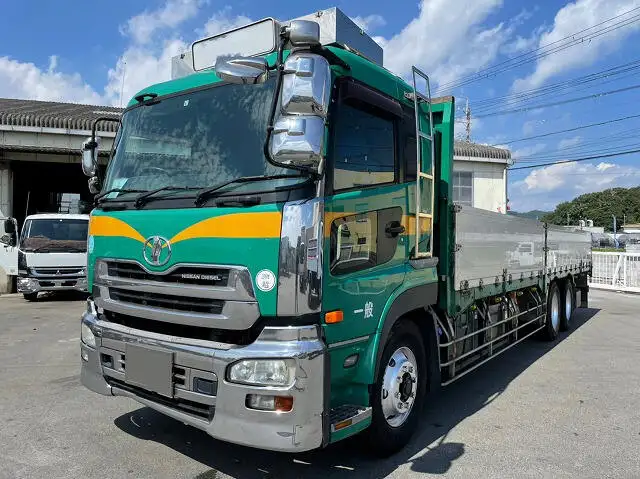 日産UD クオン 大型 平ボディ アルミブロック エアサスの中古トラック画像1