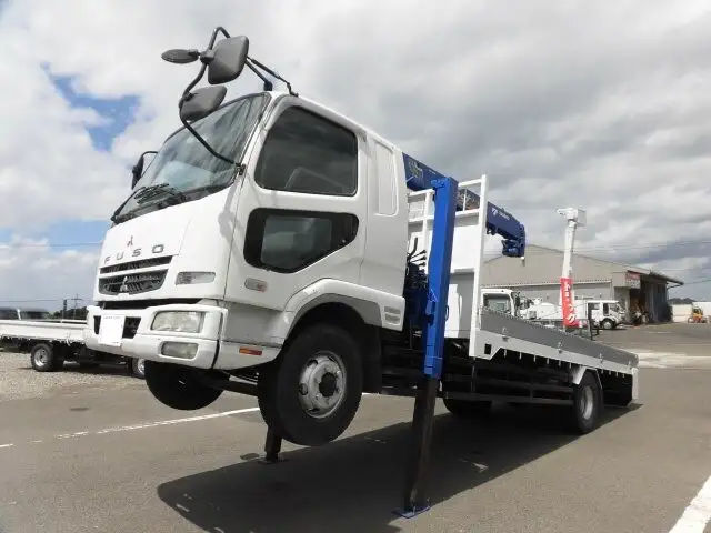 三菱 ファイター 中型/増トン 車両重機運搬 4段クレーン ラジコンの中古トラック画像4