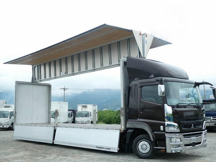 三菱 スーパーグレート 大型 ウイング エアサス ベッド|画像9
