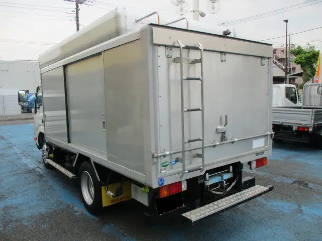 日野 デュトロ 小型 アルミバン ボトルカー サイドドアの中古トラック画像2