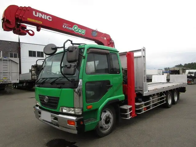 日産UD コンドル 中型/増トン 車両重機運搬 4段クレーン ウインチの中古トラック画像1