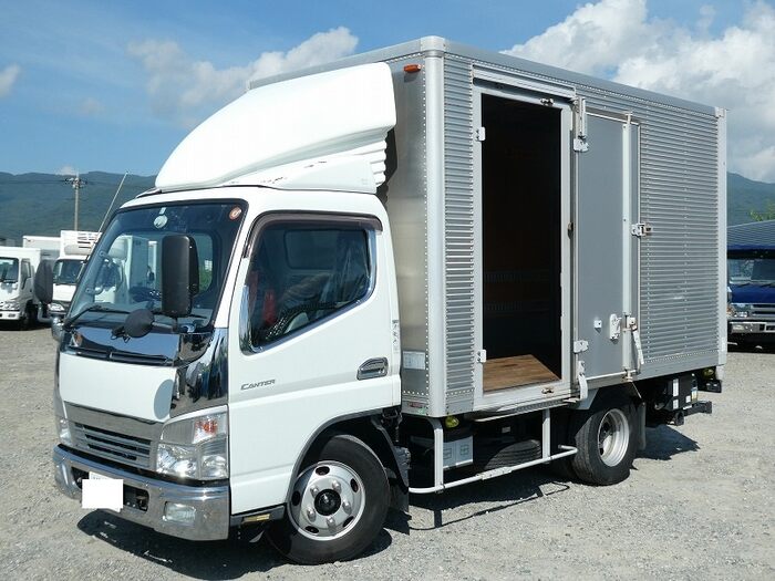 三菱 キャンター 小型 アルミバン セミロング