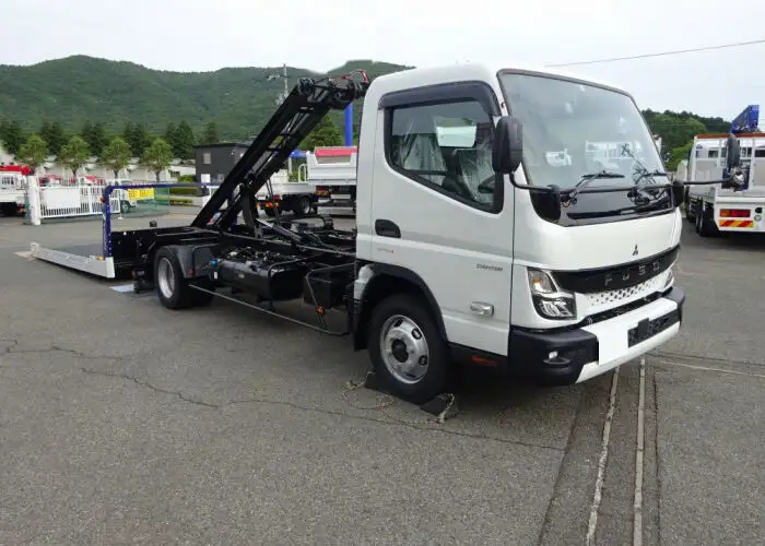 三菱 キャンター 小型 車両重機運搬 ラジコン ウインチの中古トラック画像2