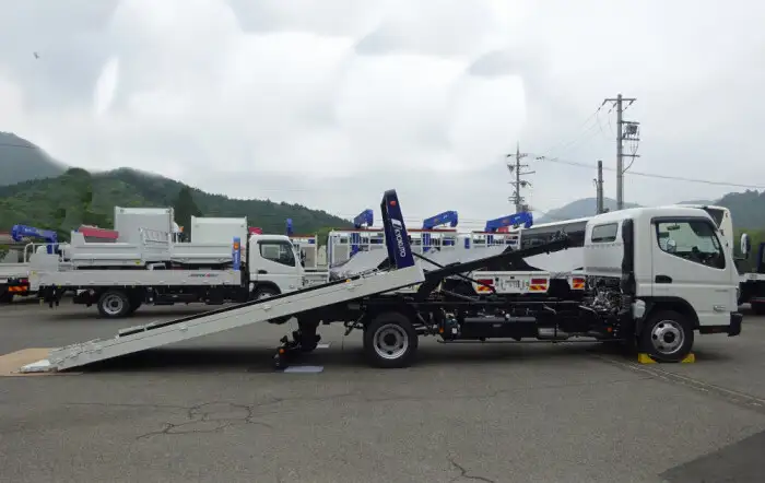 三菱 キャンター 小型 車両重機運搬 ラジコン ウインチの中古トラック画像4