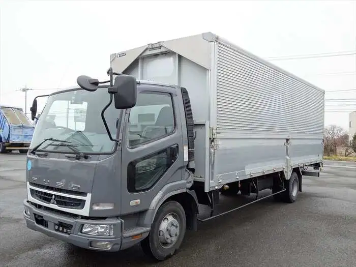 三菱 ファイター 中型/増トン ウイング 床鉄板 3枚観音の中古トラック画像1