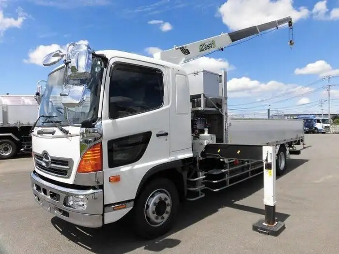 日野 レンジャー 中型/増トン クレーン付 アルミブロック エアサスの中古トラック画像1