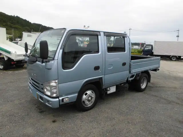いすゞ エルフ 小型 平ボディ Wキャブ TRG-NJR85Aの中古トラック画像1