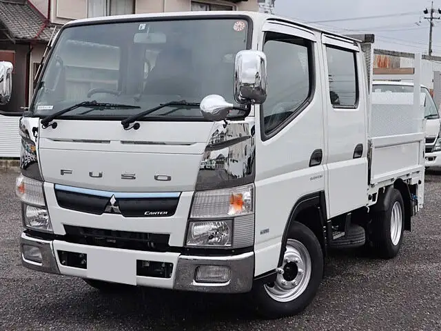 三菱 キャンター 小型 平ボディ Wキャブ パワーゲート の中古トラック【車両No.132657】