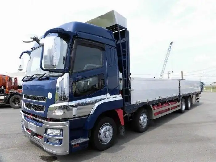 三菱 スーパーグレート 大型 平ボディ ハイルーフ 床鉄板 の中古トラック【車両No.132636】