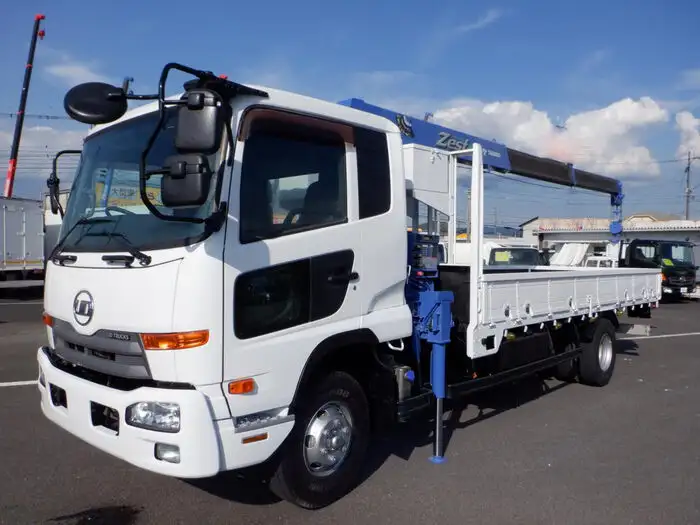 日産UD コンドル 中型/増トン クレーン付 床鉄板 3段の中古トラック画像1