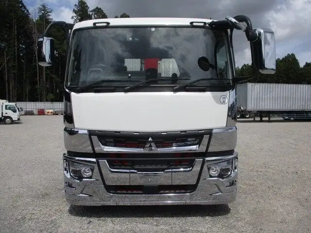 三菱 スーパーグレート 大型 車両重機運搬 ハイルーフ 4段クレーンの中古トラック画像2