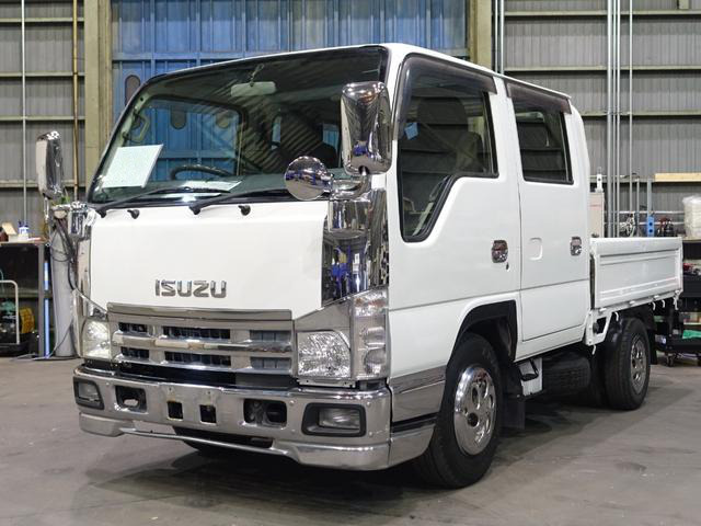 三菱 キャンター 小型 平ボディ Wキャブ パワーゲート の中古トラック【車両No.142435】