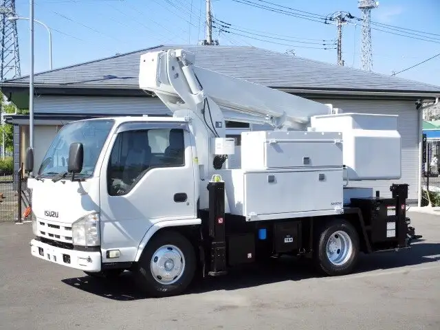 いすゞ エルフ 小型 高所・建柱車 高所作業車 SKG-NKR85N の中古トラック【車両No.133325】