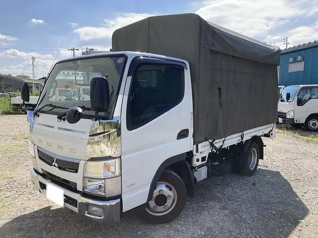 三菱 キャンター 小型 平ボディ 幌 TPG-FBA20 の中古トラック【車両No.133734】