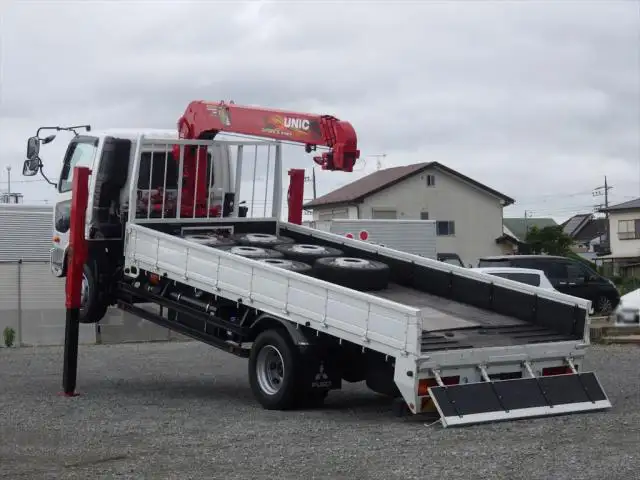 三菱 ファイター 中型/増トン 車両重機運搬 4段クレーン ラジコンの中古トラック画像3