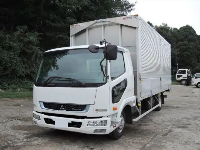 三菱 ファイター 中型/増トン ウイング エアサス ベッドの中古トラック画像1