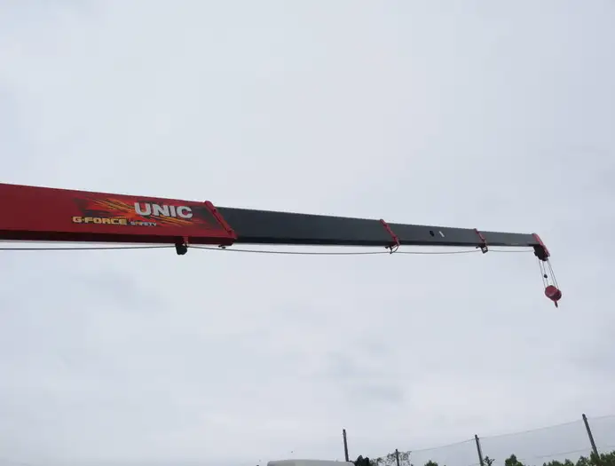 三菱 ファイター 中型/増トン 車両重機運搬 4段クレーン ラジコンの中古トラック画像9