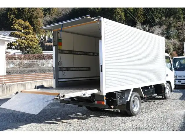 三菱 キャンター 小型 アルミバン パワーゲート 床鉄板の中古トラック画像4